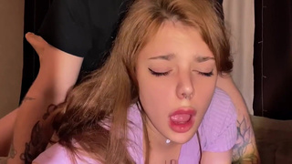 Русское домашнее порно с падчерицей