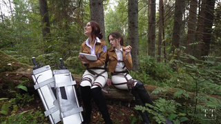 Attack on Titan： Forgive us, commander. We will suck your dick as a penalty.mp4