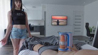 Страстная мачеха ублажает пасынка