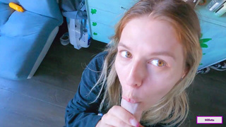 Неожиданный финал: лицо в сперме после страстного секса