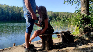 Секс на природе: страстный трах с незнакомым мужчиной