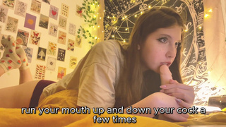 RP POV STEP SISTER LEARNING TO SUCK COCK BEFORE STEP BROTHER'S BIRTHDAY - YourSofia.mp4