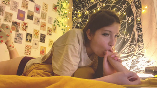 RP POV STEP SISTER LEARNING TO SUCK COCK BEFORE STEP BROTHER'S BIRTHDAY - YourSofia.mp4