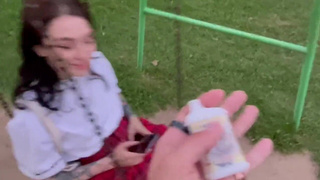 Страстный минет на крыше с доминированием