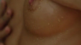 SKIP Girl playing with wax in the shower.mp4