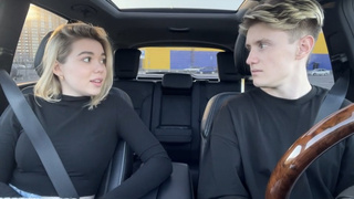 Страстный секс в такси