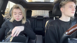 Страстный секс в такси