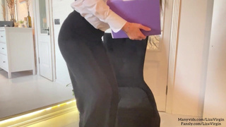 Страстный офисный секс с развратной блондинкой