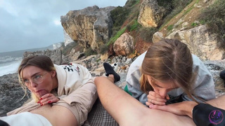 Страстный публичный секс: двойное удовольствие в одном видео