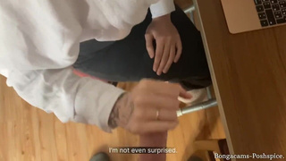 Страстный секс с мачехой перед важной встречей