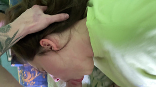 LewisHarrell - Student makes deep blowjob, cum in mouth and on face.mp4