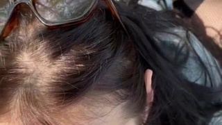 Горячая украинская брюнетка в лесном порно