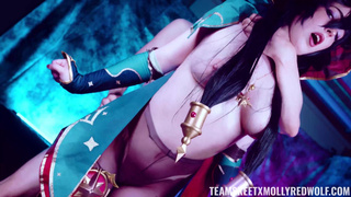 Смотреть онлайн: Molly Red Wolf трахается в жопу в роли очумелой ведьмы