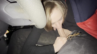 Страстный минет в пробке – экстремальное порно видео