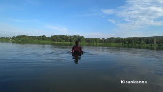 Squirt In A Public Place. Swimming In The Lake With Clothes On