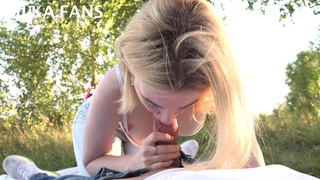 Минет на пит-стопе от Milana Milka – страстный отсос в машине